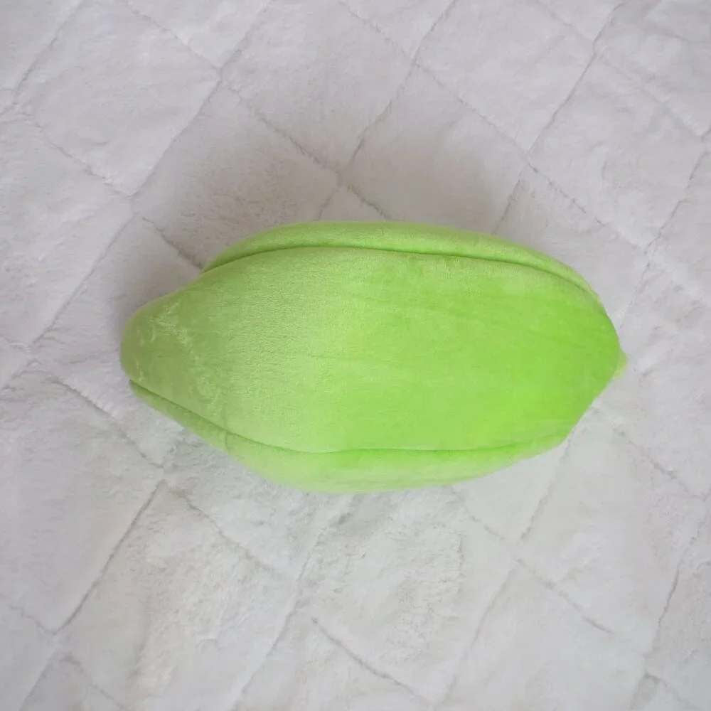 Cute Neon Green Banana Bed, Small Animal Cat Dog Rabbit Fuzzy Soft Portable NWOT